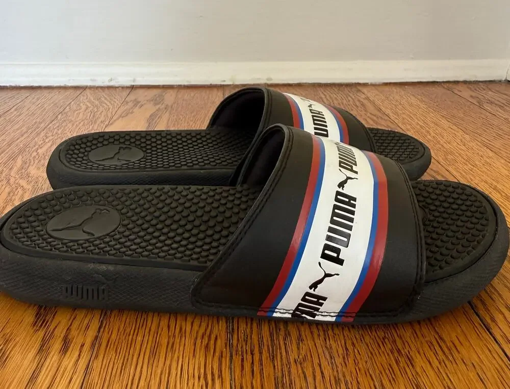 Puma Boys' Slide Sandals Size 4 Big Kid